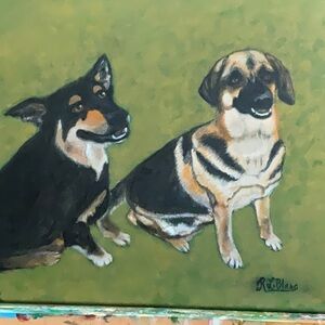 Dog Painting-custom for @firechick66